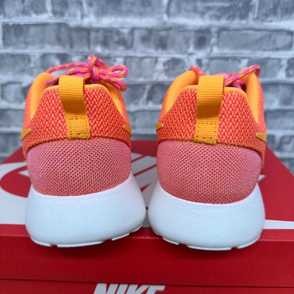 Nike Roshe One Pink Glow Atomic Mango Running Shoes 511882-502 Womens Size 6 - Picture 4 of 6